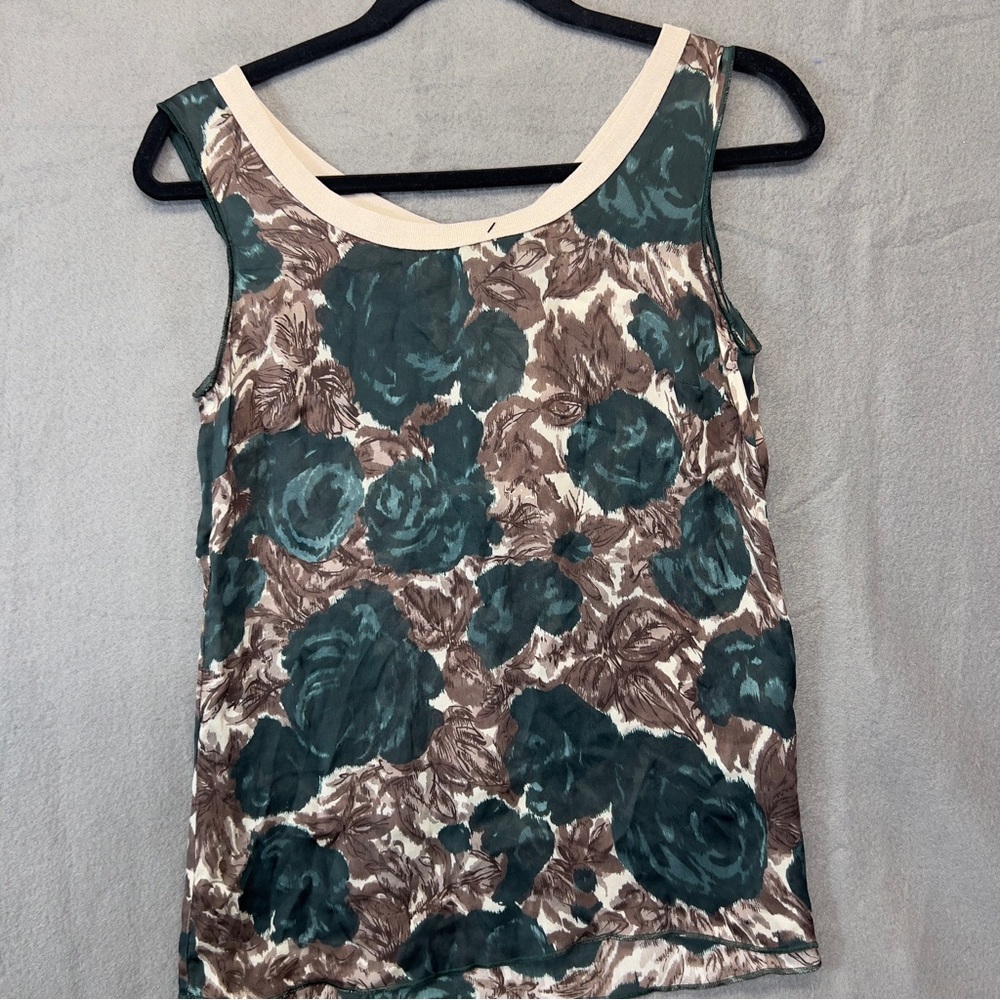 DOLCE & GABBANA Romantic Roses FLORAL SLEEVELESS jacquard silk top